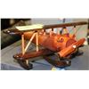 Image 1 : WOODEN WATER BI-PLANE 10"X11" ORNAMENT