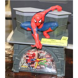 MARVEL SPIDERMAN PIGGYBANK ALARM CLOCK