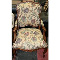 WOOD CARVED PARLOUR CHAIR ON CHOICE