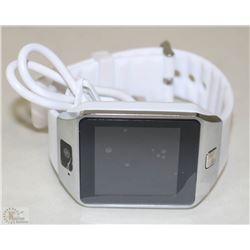 NEW WHITE AND ST STEEL BLUETOOTH SMART WATCH WITH