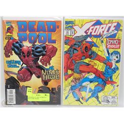 DEADPOOL #2  AND  X-FORCE #11 KEY COMIC BOOKS