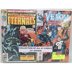 FLAT OF 21 ALL #1 COMICS