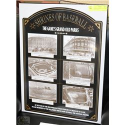 SHRINES OF BASEBALL -GRAND OLD PARKS PLAQUE