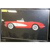 Image 1 : 1962 CORVETTE FRAMED PICTURE 15"X24" LIMITED ED.