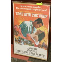 GONE WITH THE WIND  FRAMED POSTER