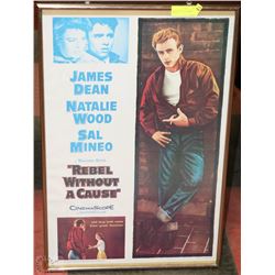 REBEL WITH A CAUSE  FRAMED POSTER