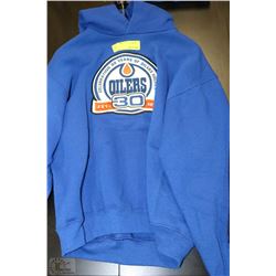 30TH ANNIVERSAY OILERS XL YOUTH HOODIE