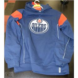 OILERS SIZE L REEBOK HOODIE