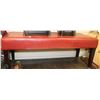 Image 1 : RED LEATHERETTE BENCH