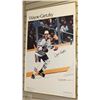 Image 1 : VINTAGE FRAMED WAYNE GRETZKY OILERS POSTER 35"X23