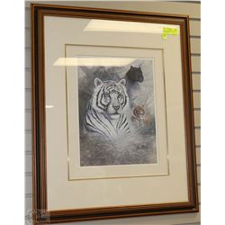 RUANE -MANNING LARGE CATS SIGNED PRINT