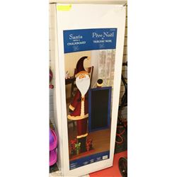 NEW SANTA WITH A CHALK BOARD /MENU BOARD