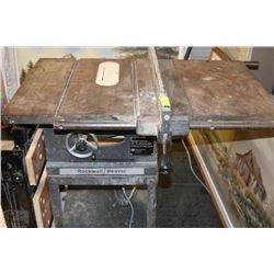 ROCKWELL BEAVER TABLE SAW WITH FRANKLIN ELECTRIC