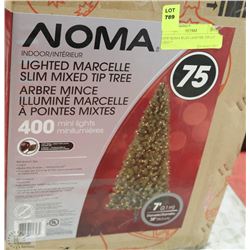 NEW NOMA SLIM LIGHTED TIP LIT TREE 7'