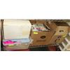 Image 1 : 4 BOXES OF SCRAPBOOK, SEWING, CRAFT SUPPLIES