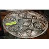 Image 1 : LARGE FOOTED PINWHEEL PLATTER DISH