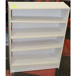 SMALL WHITE 5 SHELF BOOK CASE