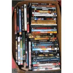 BOX W/45 DVD MOVIES