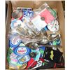 Image 1 : BOX W/COLLECTIBLE PATCHES, PINS & SILVER