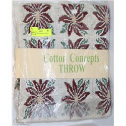 NEW COTTON CONCEPTS THROW - MADE IN