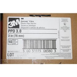 BOX W/ 3M 3" PLASTIC PIPE DEVICE FOR FIREPROOFING