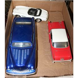 3 COLLECTIBLE DIE CAST CARS 1951 MERCURY, 56