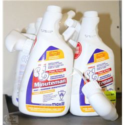 TWO 750ML BOTTLE MINUTE MAN HARD SURFACE