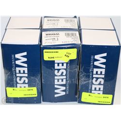 LOT OF 8 WEISER SATIN NICKEL PASSAGE HANDLES