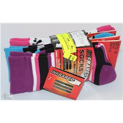 3 PK OF LADIES INFRARED SOCKS
