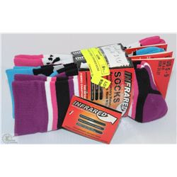 3 PK OF LADIES INFRARED SOCKS