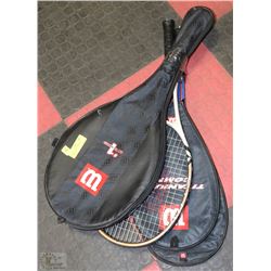 LOT OF 4 ASSORTED WILSON RACQUETS