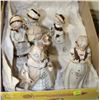 Image 1 : BROWN AND WHITE VICTORIAN STYLE FIGURINES