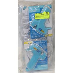 7 NEW GLUE GUNS INCL 4 SMALL AND 3 LARGE
