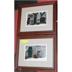 LOT OF 2 FRAMED PHOTO PICTURE FRAMES