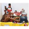 Image 1 : BOX OF CHRISTMAS DECOR AND COLLECTIBLES