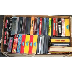 FULL BOX OF ASSORTED DVDS