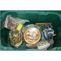 TOTE WITH MANTEL CLOCK, DUFF TIME MOE'S TAVERN