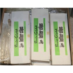 CASE OF NEW LETTER CLIPS