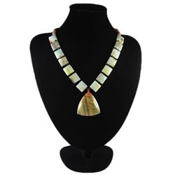 Natural Multi-Color Picasso Diamond Polished Necklace