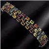Image 2 : Natural Fancy Sapphire 127 Ct Bracelet