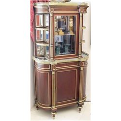 A French Ormolu Mounted Mahogany Vitrine