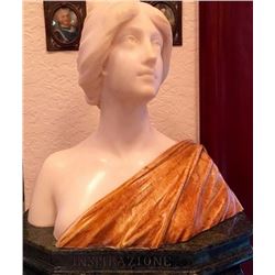 carrara Marble Bust 19th century