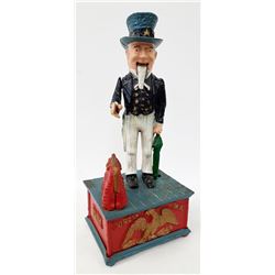 ANTIQUE CAST IRON PIGGY BANK