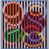 Image 1 : Yaacov Agam (b. 1928) Israeli, UNTITLED, color screenprint, signed in pencil, numbered edition...