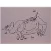 Image 1 : Lorenzo Alessandri (b. 1927) Italian Surrealist, CRAWLING FROG MONSTER, 1965, ink drawing on st...