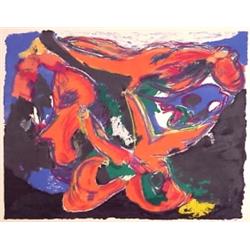 Karel Appel (b. 1921) Dutch, UNTITLED, 1959, color lithograph, signed and dated in pencil, arti...