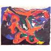 Image 1 : Karel Appel (b. 1921) Dutch, UNTITLED, 1959, color lithograph, signed and dated in pencil, arti...
