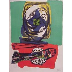 Karel Appel (b. 1921) Dutch, PERSONAGE, 1966, color lithograph, signed in pencil, numbered edit...