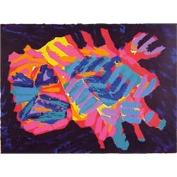 Karel Appel (b. 1921) Dutch, CAT Series, color lithograph, signed in pencil, numbered edition 1...