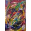 Image 1 : David Authier (b. 1937) American, UNTITLED, acrylic painting on paper, 44 1/2 x 33", signed on...